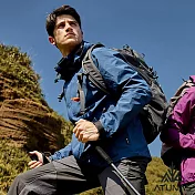 【ATUNAS 歐都納】男款GORE-TEX PACLITE防水透氣+保暖羽絨兩件式外套/大尺碼A2GT2518M- M 夜藍