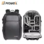 WIN-23260 雙機多鏡大容量攝影包/相機包/後背包 防盜後開/防水耐磨 輕鬆收納16吋筆電與腳架 黑色