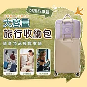 馬卡龍二代升級款拉桿行李箱旅行收納包 紫色