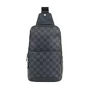 LV Sling Bag 棋盤格牛皮胸口包/單肩包_展示品 (黑灰色)