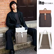 ITO PORCINI BACKPACK 休閒簡約輕便防水城市雙肩包 16L (2色可選) 暮棕(DUSK BROWN)