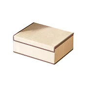 BESTHOT 掀蓋式內衣褲分隔收納-棉麻款 米黃色