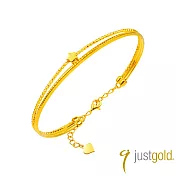 【Just Gold 鎮金店】星輪環語 黃金手環 (網路限定)