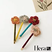 【Hera赫拉】韓國布藝花花髮夾 H112041104 四入組