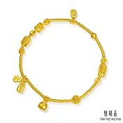 【點睛品】富貴福運 黃金手鍊_計價黃金(06)