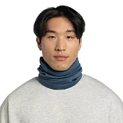 【西班牙BUFF】保暖織色 250 gsm美麗諾羊毛頭巾- 深海藍