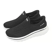 Skechers 健走鞋 Go Walk Arch Fit N-Joy Slip-Ins 女鞋 黑 白 套入式 緩衝 125843BLK