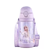 【一杯雙蓋】聯名一杯雙蓋兒童水壺 520ml 背帶式吸管直飲 艾莎公主