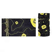 Pelliot多功能戶外百變魔術頭巾帽6603203(防風包頭面罩口罩防塵;STORM BREATH速乾面料;女男通用) 黑