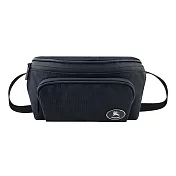 BURBERRY Cason格紋提花腰包- 黑色