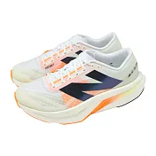 New Balance NB 競速跑鞋 FuelCell SuperComp Elite V4 2E 寬楦 男鞋 白橘 回彈 碳板 MRCELCW4-2E