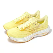 Mizuno 慢跑鞋 Wave Rider 29 女鞋 黃 白 波浪片 運動鞋 美津濃 J1GD2503-26