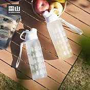 【日本霜山】印花風便攜式耐熱Tritan水壺(附濾網)-950ml