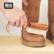 【日本霜山】櫸木柄馬毛鞋刷/鞋面除塵刷