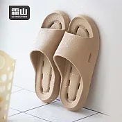 【日本霜山】日式EVA厚底防滑室內拖鞋/浴室拖鞋(男女款)- 卡其棕24cm(37-38)