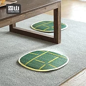 【日本霜山】天然藺草透氣方形椅墊/坐墊(37x37cm)- 幾何