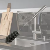 不鏽鋼旋轉式矽膠杯瓶刷-4支