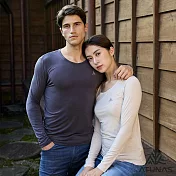 【ATUNAS 歐都納】男款熱流感抑菌圓領保暖發熱衣/貼身內著/發熱衣/小尺碼A1UCGZ21M- M 深灰