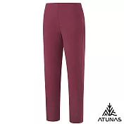 【ATUNAS 歐都納】女款石墨烯抑菌蓄熱內著長褲/大尺碼/小尺碼A1UCGZ20W- XS 栗棕紅