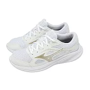 Mizuno 慢跑鞋 Maximizer 27 寬楦 女鞋 白 棕 緩震 運動鞋 美津濃 K1GA2501-26