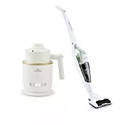 ★超值雙12★MATURE美萃 直立式無線吸塵器29.6V全配組+剛剛好陶瓷電煮鍋 CY-1626