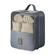 【COMET】牛津布三層鞋子收納包(旅行包 收納包 旅行鞋袋 分類收納袋/XB-025) 灰色