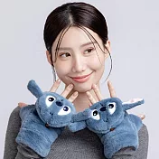 【ONEDER 旺達】迪士尼毛絨保暖手套 史迪奇絨毛手套 造型手套-  史迪奇 LH-LM011