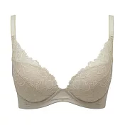日本LECIEN 渾圓飽滿杯 上托提胸 無鋼圈胸罩-12134365 L 暖米白
