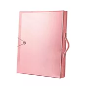 【COMET】A3+A4作品獎狀收納冊-40頁(畫冊收納 獎狀收集冊 作品集 文件夾 資料冊/A320A420) 透明粉