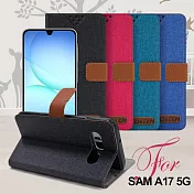 GENTEN Samsung Galaxy A17 5G 自在文青風支架皮套 黑色