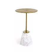 Stellar Works Bund 黃銅大理石邊桌 （白、高 50 公分）