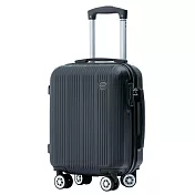 【全新福利品 20吋】諾瓦拉ABS拉鍊硬殼箱/行李箱 (5色任選) 爵士黑