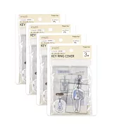 HAPILA 推活周邊 推活 周邊 4入組共12 吊飾 吧唧 掛件 配件 胸章 透明 吊飾保護套 吧唧保護套 3枚入