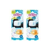 【二入組】日本晴香堂粉藍可愛小熊造型車用夾式芳香 粉藍+粉藍