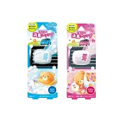 【二入組】日本晴香堂粉藍可愛小熊造型車用夾式芳香 粉藍+粉紅