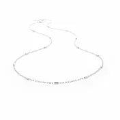 ☆§海洋盒子§☆亮眼小短柱S990純銀單鍊項鍊