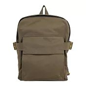 BURBERRY Trench 風衣造型帆布拉鍊後背包_展示品 (軍綠色)