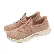 Skechers 休閒鞋 Arch Fit Vista 2.0 Slip-Ins 女鞋 粉紅 白 輕量 緩衝 懶人鞋 104761CLAY