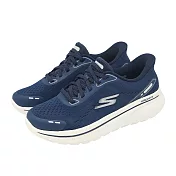 Skechers 休閒鞋 Go Walk Arch Fit N Slip-Ins 女鞋 藍 白 緩衝 懶人鞋 健走鞋 125840NVW