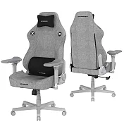 DXRACER 電競賽車椅 利刃 (6D扶手/布面灰色)
