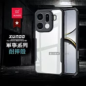 XUNDD訊迪 軍事防摔 OPPO Find X9 Pro 鏡頭全包覆 清透保護殼 手機殼(夜幕黑)