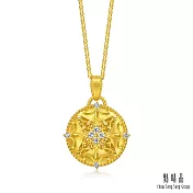 【點睛品】繁花似錦 鑽石黃金項鍊