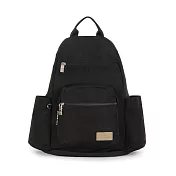 J II 後背包-幻漾防盜尼龍後背包(大款)-6111-1 黑色