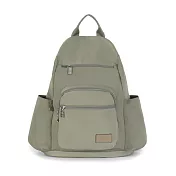 J II 後背包-幻漾防盜尼龍後背包(大款)-6111-8 野灰綠