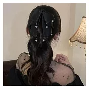 【Hera 赫拉】法式多層蝴蝶結透珠抓夾馬尾夾 H114110303 珍珠髮夾