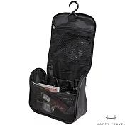 【HAPPY TRAVEL】吊掛式盥洗收納包(二色可選)  玄米黑