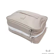 【HAPPY TRAVEL】 旅用壓縮收納袋/旅行袋/衣物袋 (S) 燕麥奶