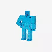 Cubebot 酷比人【經典迷你】木製變形積木機器人.益智設計玩具.療癒小物推薦.兒童禮物推薦 率性藍