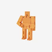 Cubebot 酷比人【經典迷你】木製變形積木機器人.益智設計玩具.療癒小物推薦.生日禮物.兒童禮物推薦 活力橘