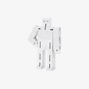 Cubebot 酷比人【經典迷你】木製變形積木機器人.益智設計玩具.療癒小物推薦.兒童禮物推薦 純真白